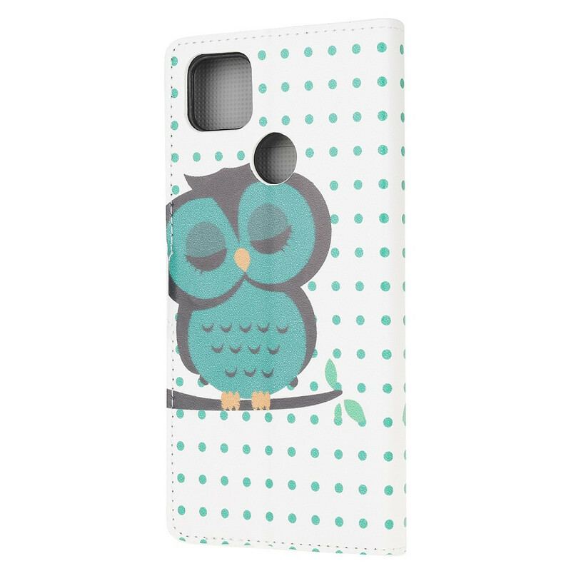 Housse Xiaomi Redmi 9C Hibou Endormi