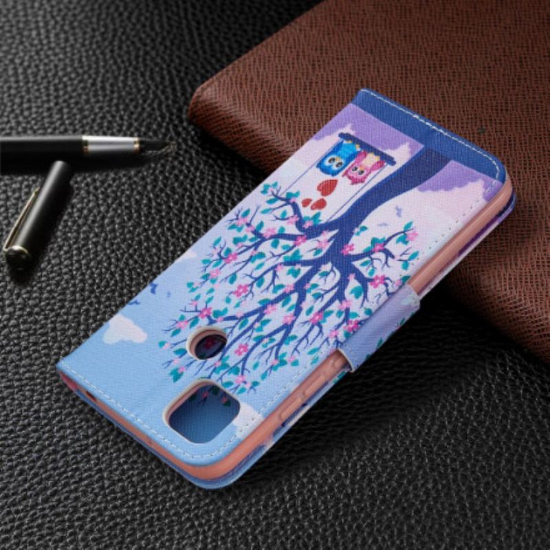 Housse Xiaomi Redmi 9C Hiboux Sur La Balancoire