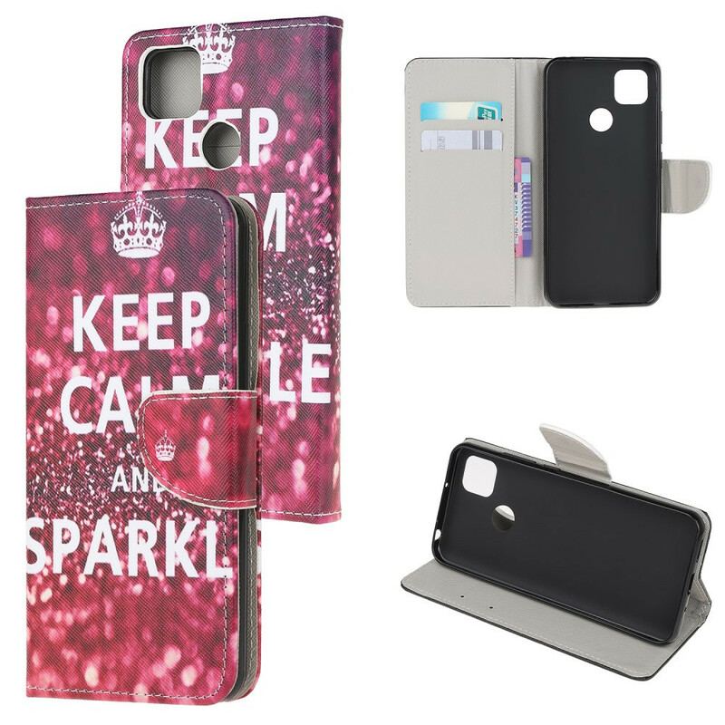 Housse Xiaomi Redmi 9C Keep Calm and Sparkle