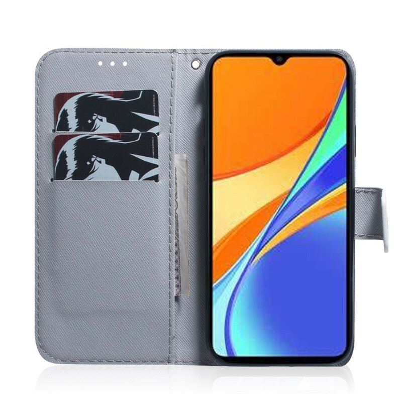 Housse Xiaomi Redmi 9C Peinture de Hiboux