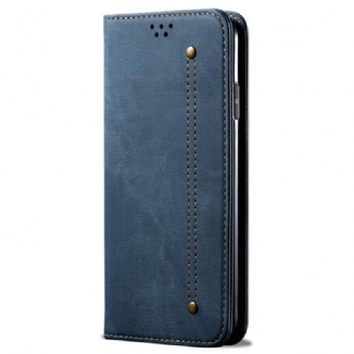 Flip Cover Realme 12 Pro / 12 Pro Plus Tissu Jeans