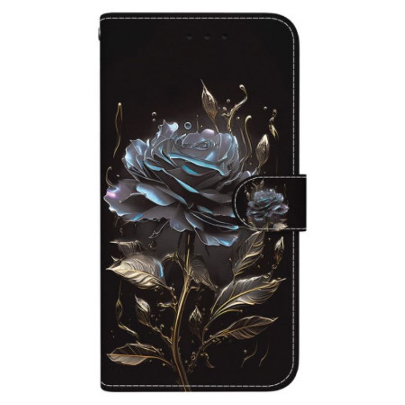 Housse Realme 12 Pro / 12 Pro Plus Rose Noire à Lanière