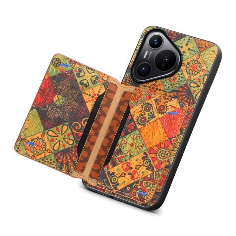 Coque Huawei Pura 70 Porte-Cartes Florale