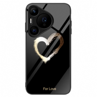 Coque Huawei Pura 70 Verre Trempé Coeur Noir