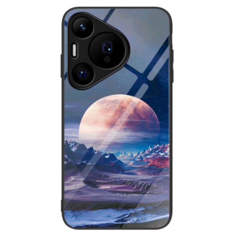 Coque Huawei Pura 70 Verre Trempé Planète Blanche