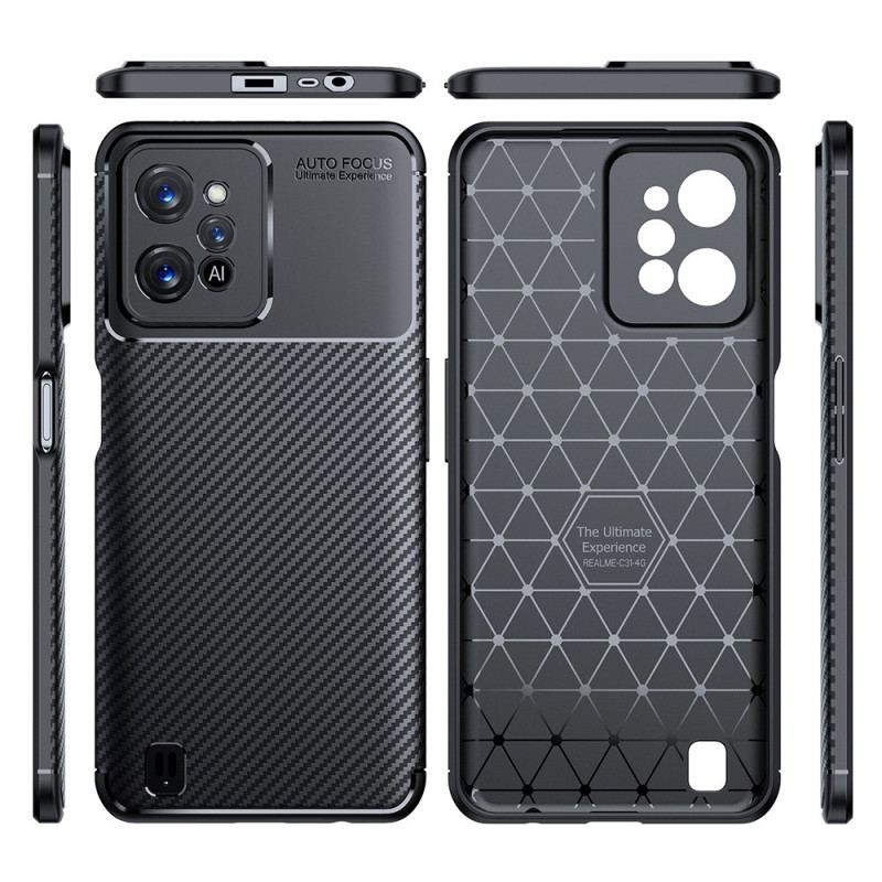 Coque Realme C31 Flexible Fibre Carbone