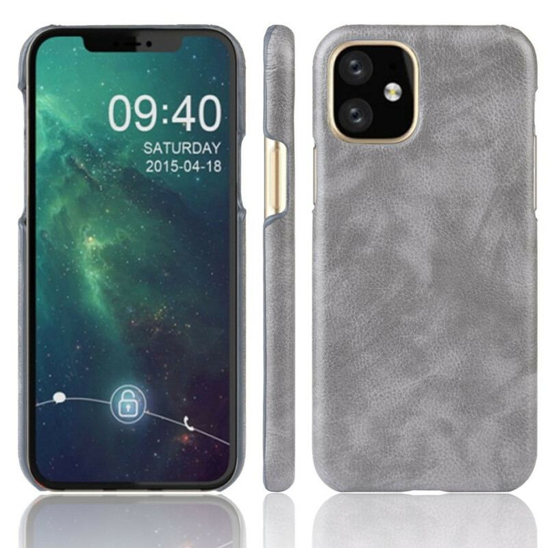 Coque iPhone 11 Pro Max Effet Cuir Litchi