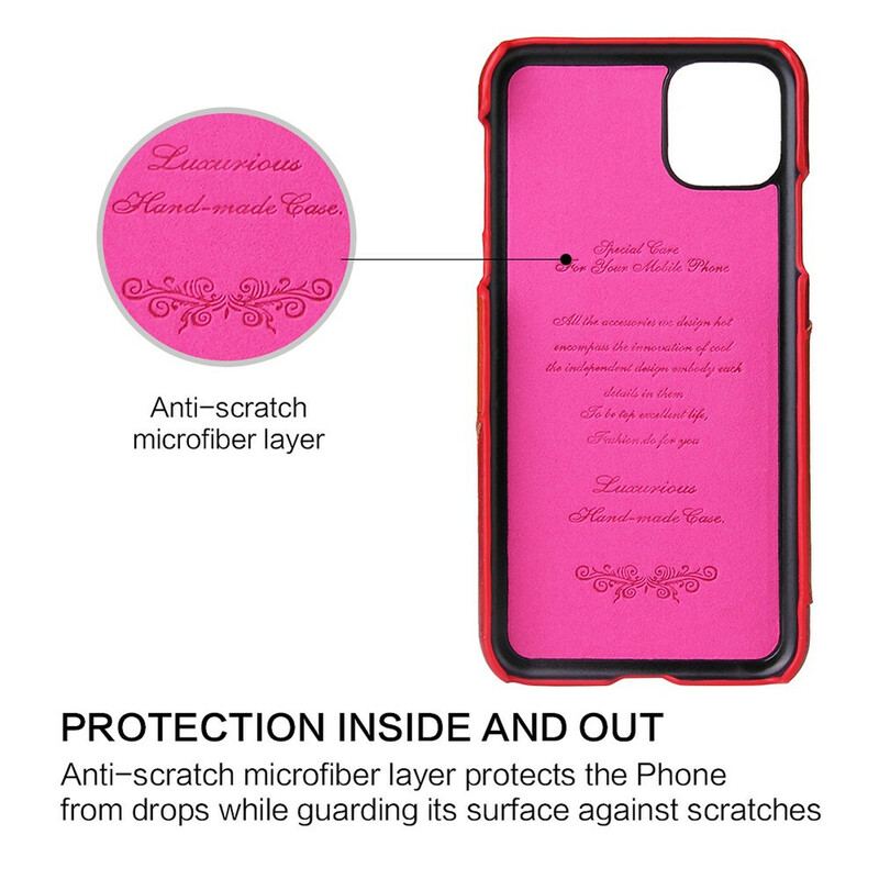 Coque iPhone 11 Pro Max Porte-Carte et Anneau-Support Fierre Shann