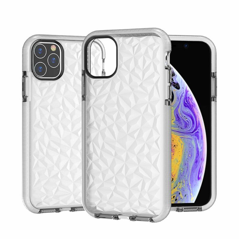 Coque iPhone 11 Pro Max Transparente Texture Diamant