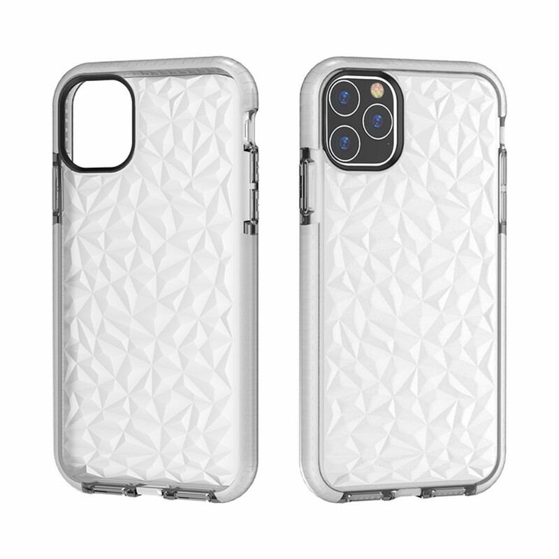 Coque iPhone 11 Pro Max Transparente Texture Diamant