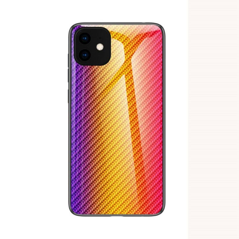 Coque iPhone 11 Pro Max Verre Trempé Fibre Carbone