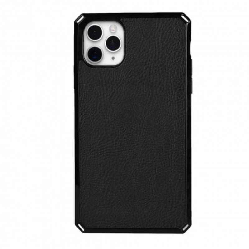 Flip Cover iPhone 11 Pro Max Cuir Litchi Véritable Coque Détachable