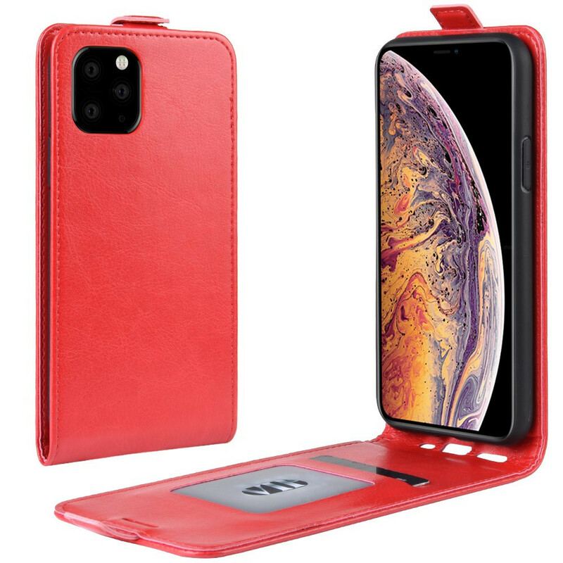 Housse iPhone 11 Pro Max Rabattable Effet Cuir