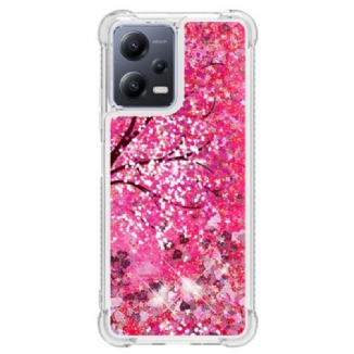 Coque Xiaomi Redmi Note 12/Poco X5 5G Paillettes Arbre