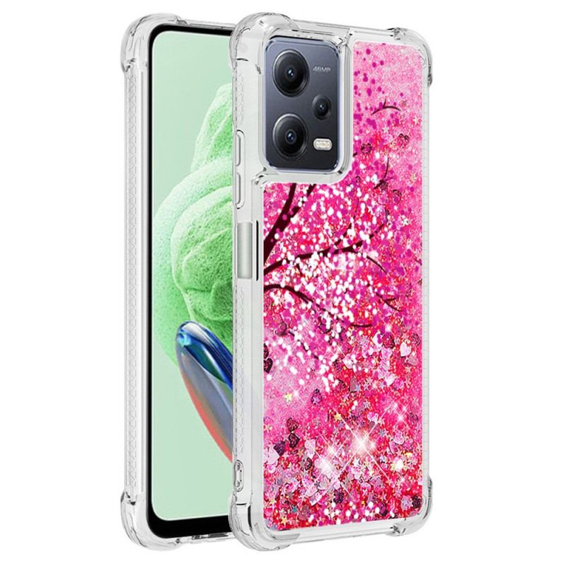 Coque Xiaomi Redmi Note 12/Poco X5 5G Paillettes Arbre