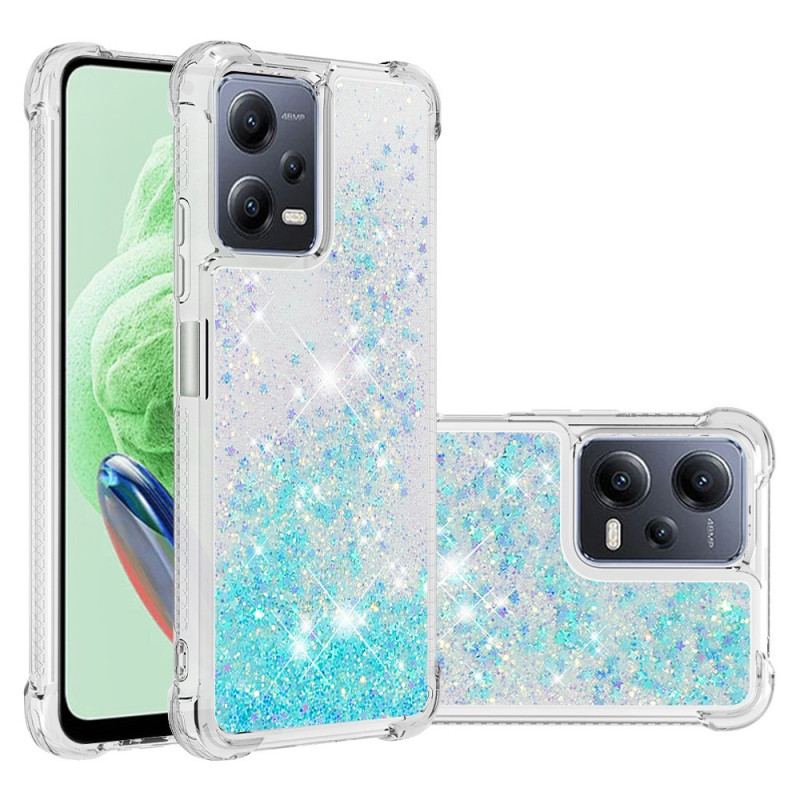 Coque Xiaomi Redmi Note 12/Poco X5 5G Paillettes Colorées