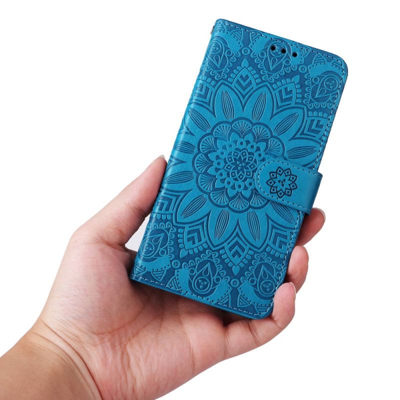 Housse Xiaomi Redmi Note 12/Poco X5 5G Déco Mandala à Lanière