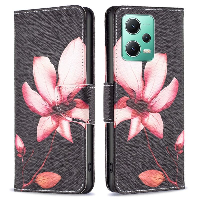 Housse Xiaomi Redmi Note 12/Poco X5 5G Fleur Rose