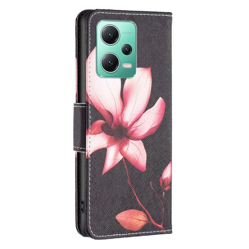 Housse Xiaomi Redmi Note 12/Poco X5 5G Fleur Rose