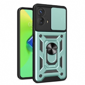 Coque Moto G73 5G Anneau-Support et Protège Lentilles