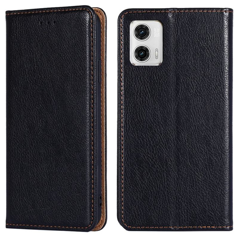 Flip Cover Moto G73 5G Simili Cuir Coutures