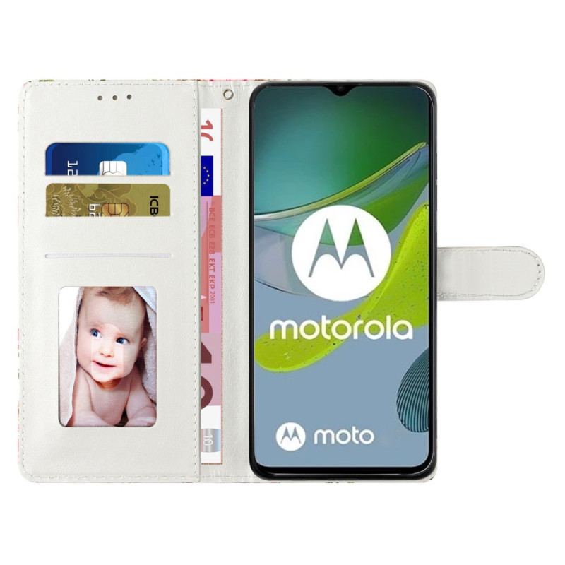 Housse Moto G73 5G Ananas à Lanière