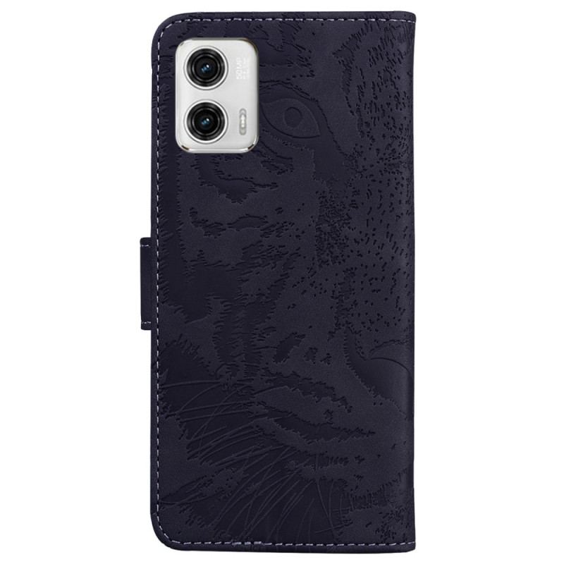 Housse Moto G73 5G Empreinte Tigre