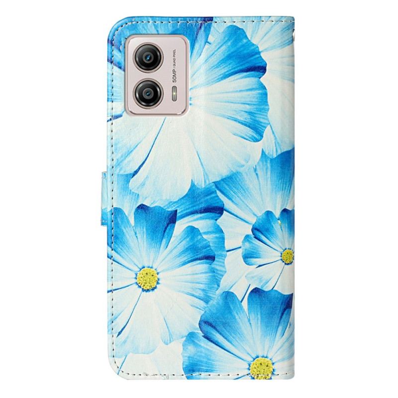 Housse Moto G73 5G Fleurs Intenses