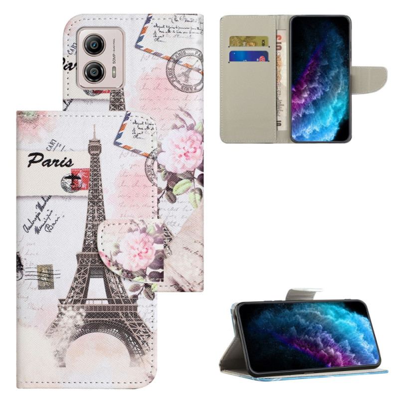 Housse Moto G73 5G Tour Eiffel