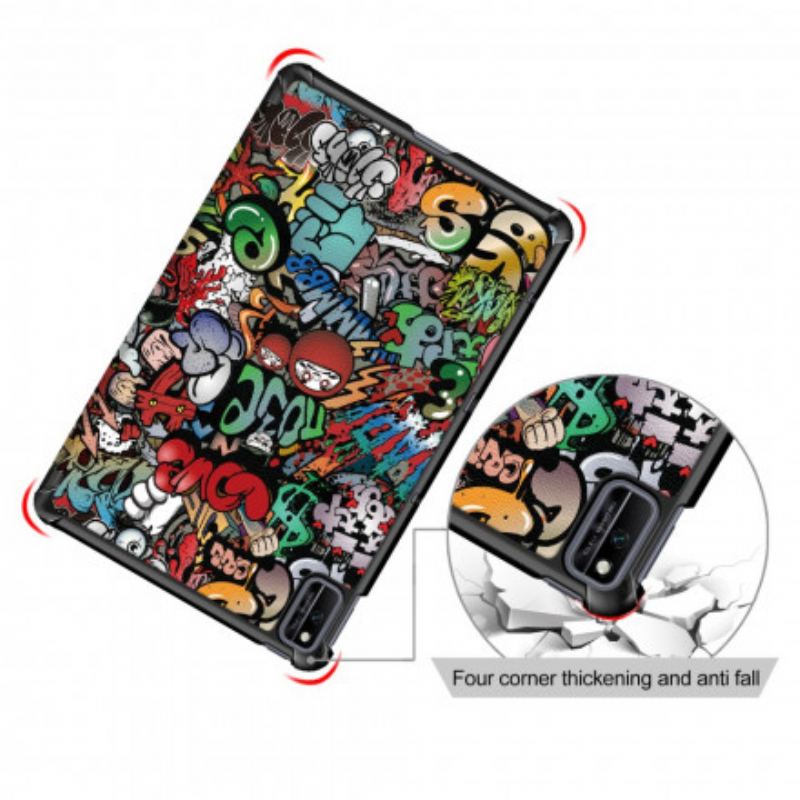 Smart Case Huawei MatePad New Renforcée Graffitis Fun