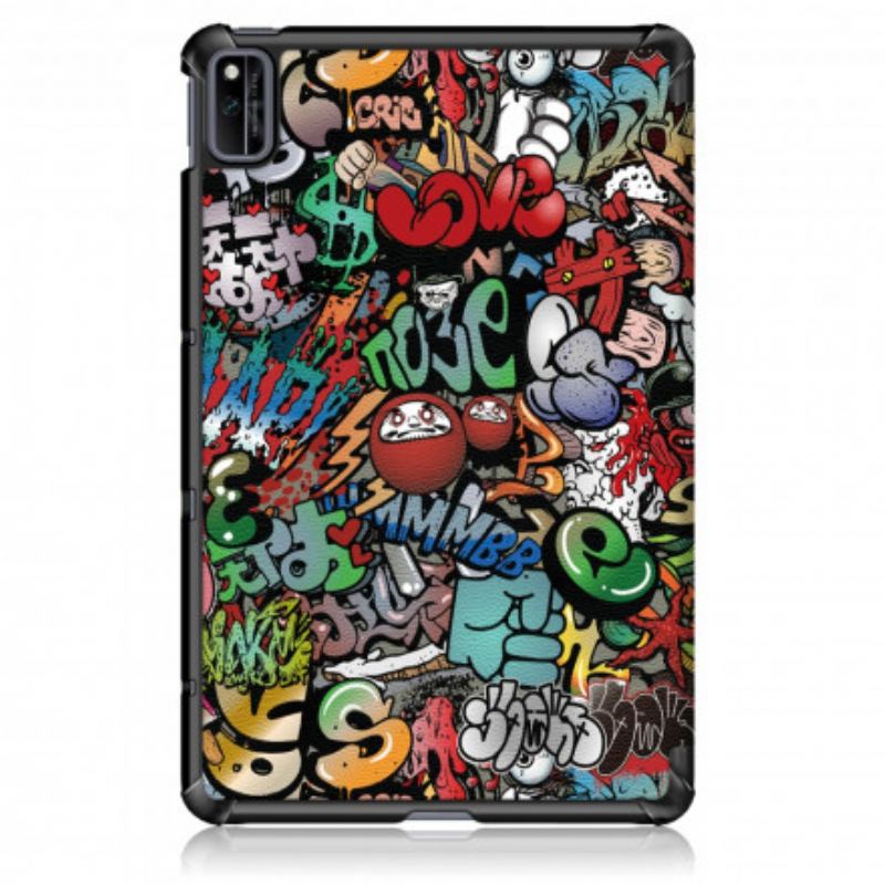 Smart Case Huawei MatePad New Renforcée Graffitis Fun