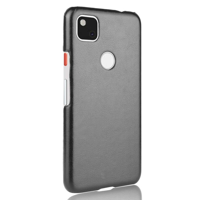 Coque Google Pixel 4a Effet Cuir Litchi Performance