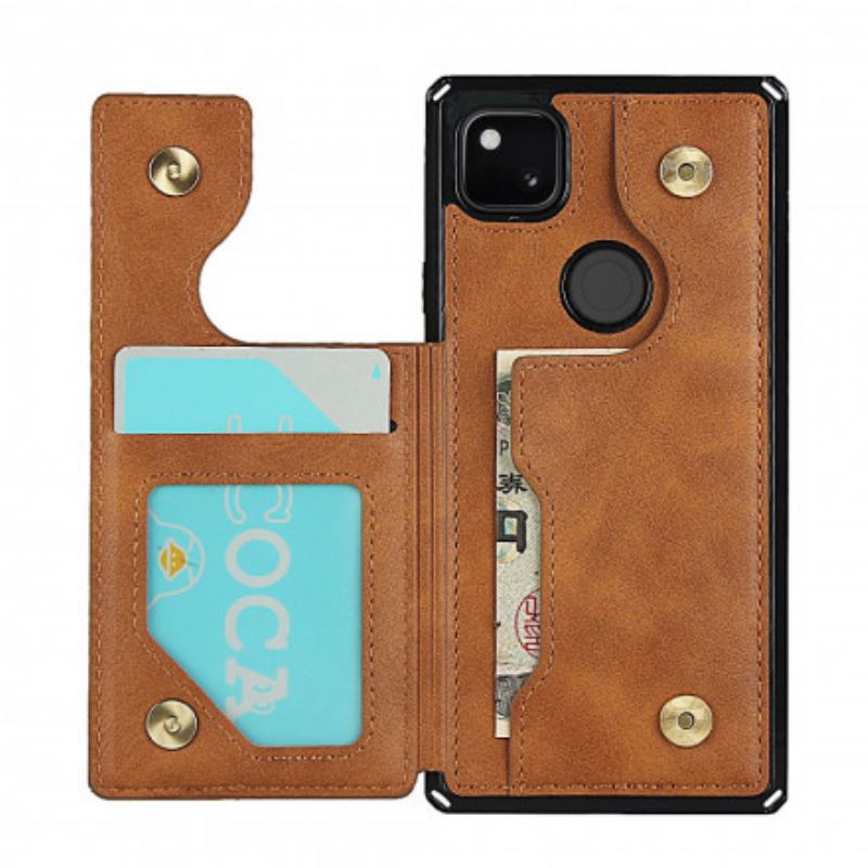 Coque Google Pixel 4a  Porte-Cartes Support et Lanière