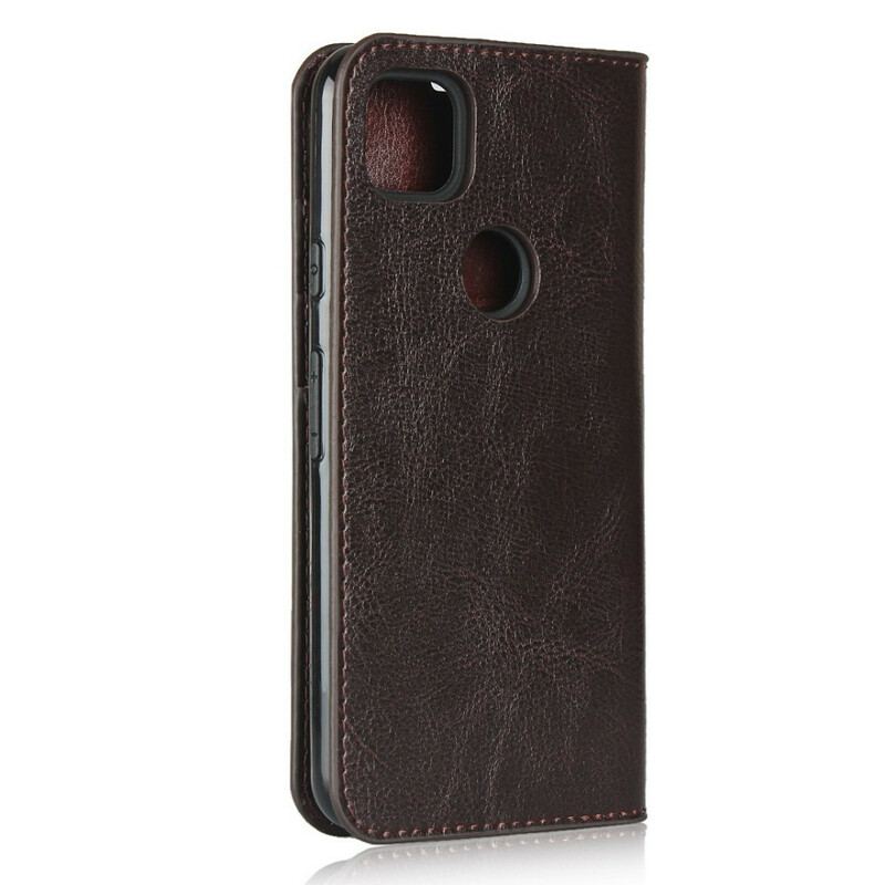 Flip Cover Google Pixel 4a Cuir Véritable