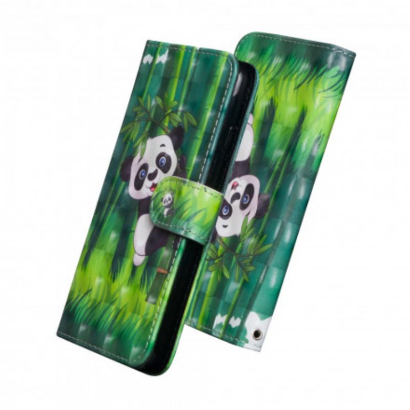 Housse Google Pixel 4a Panda et Bambou