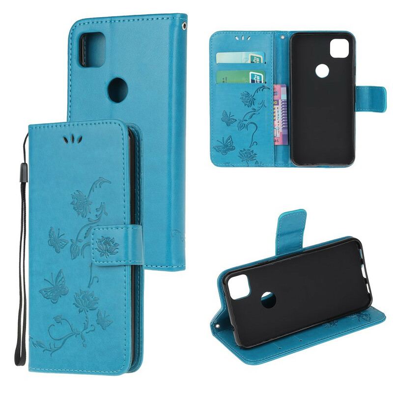 Housse Google Pixel 4a Papillons et Fleurs