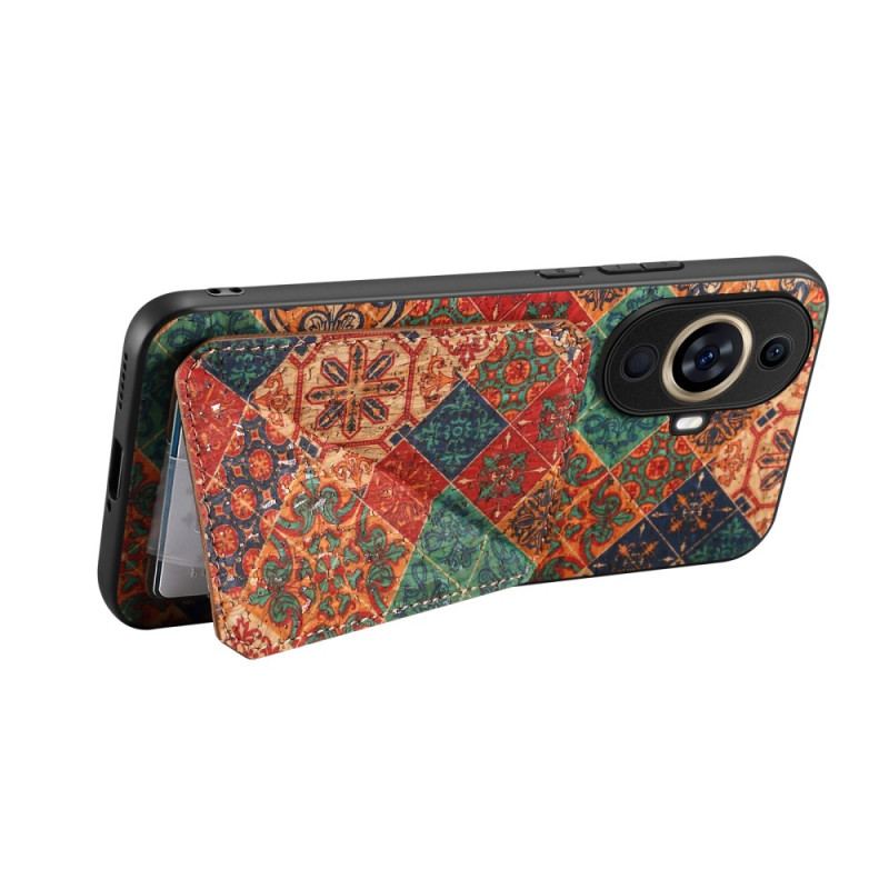 Coque Huawei Nova 11 Pro Porte-Cartes Motif Floral