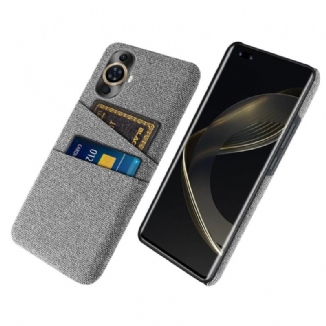 Coque Huawei Nova 11 Pro Tissu Porte-Cartes