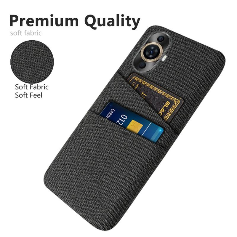 Coque Huawei Nova 11 Pro Tissu Porte-Cartes