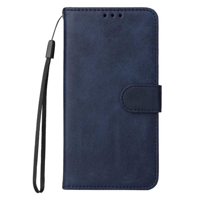 Housse Huawei Nova 11 Pro Style Cuir Uni à Lanière