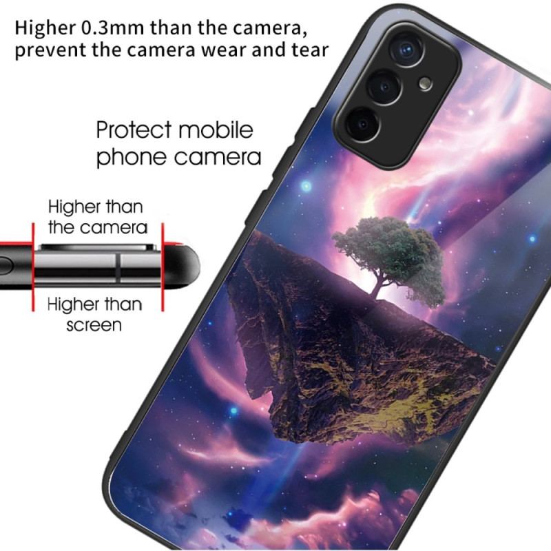 Coque Samsung Galaxy M13 Verre Trempé Arbre Futuriste