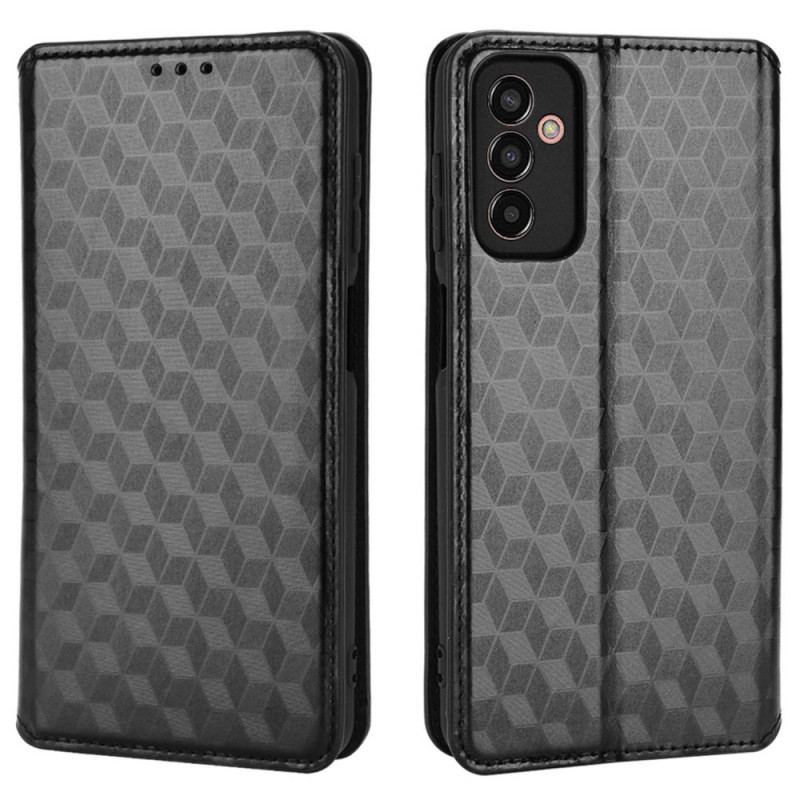 Flip Cover Samsung Galaxy M13 Cubes 3D