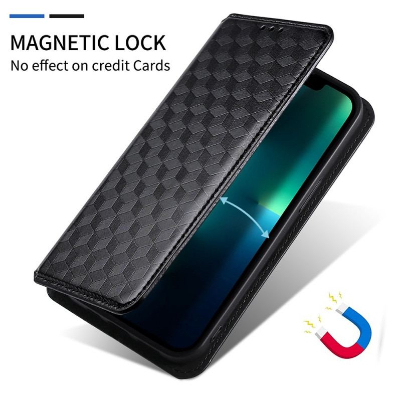 Flip Cover Samsung Galaxy M13 Cubes 3D