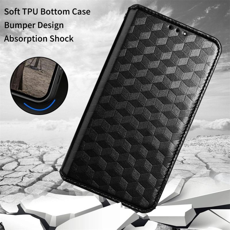 Flip Cover Samsung Galaxy M13 Cubes 3D