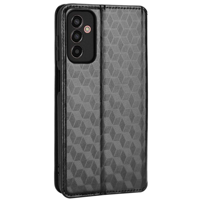 Flip Cover Samsung Galaxy M13 Cubes 3D