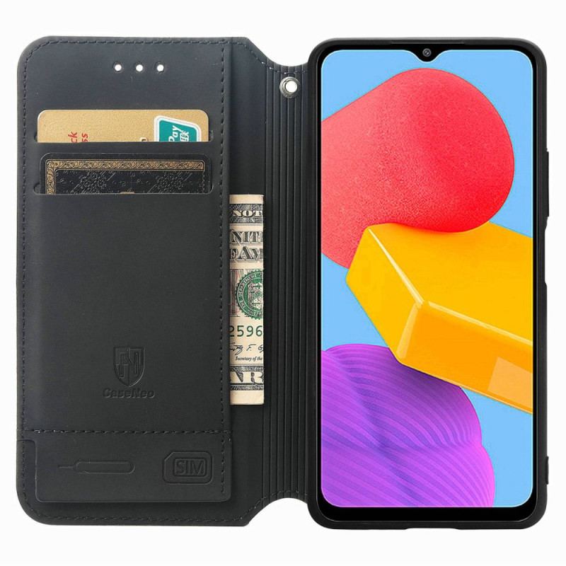 Flip Cover Samsung Galaxy M13 Design RFID Caseneo