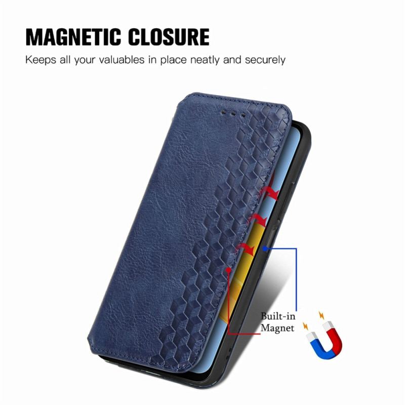 Flip Cover Samsung Galaxy M13 Effet Cuir Motif