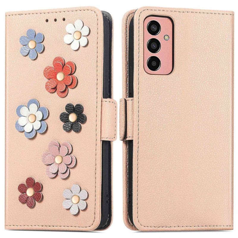 Housse Samsung Galaxy M13 Fleurs 3D