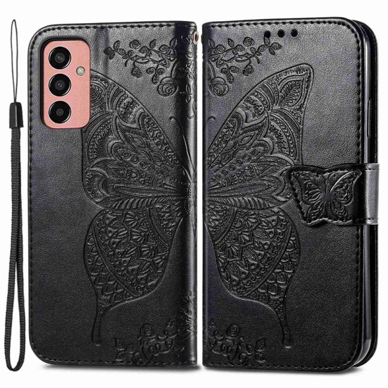 Housse Samsung Galaxy M13 Papillon Baroque