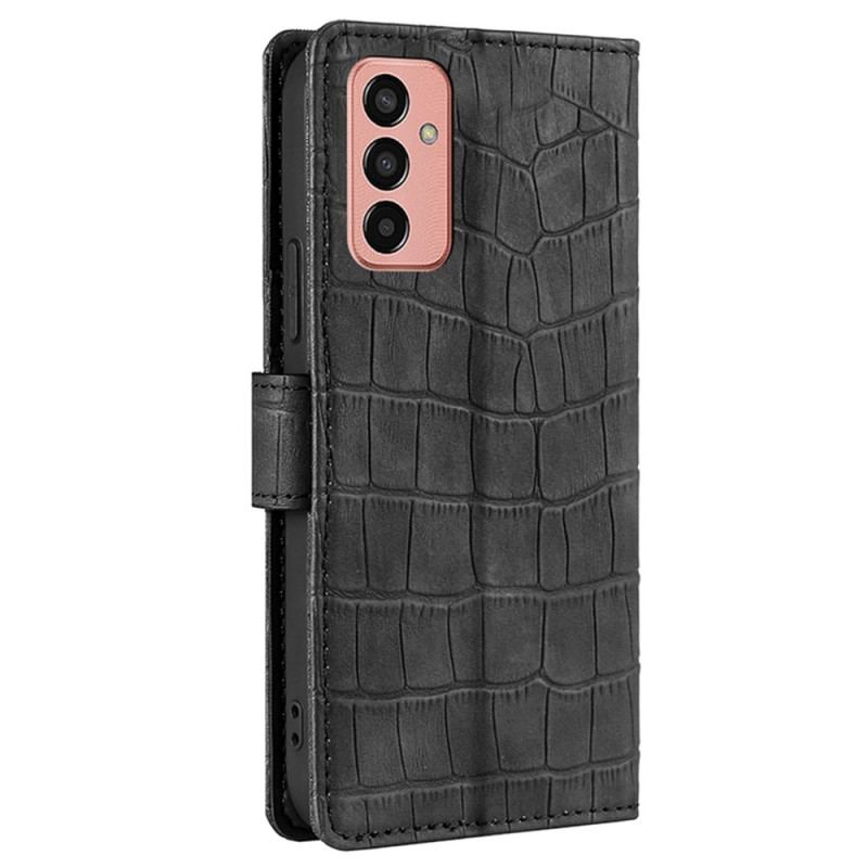 Housse Samsung Galaxy M13 Style Peau de Crocodile